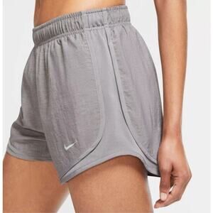 Nike Tempo Womens Brief Lined Light Grey Dri Fit Running Workout Shorts Size XS
